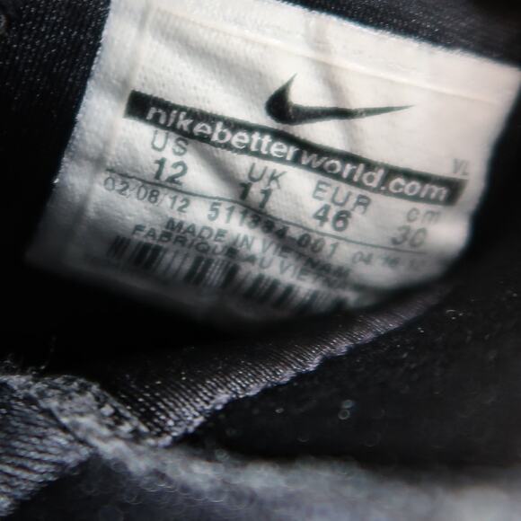 Nike Shoes Mens 12 Football Cleats Lunar Superbad Pro Black White Performance main image 9